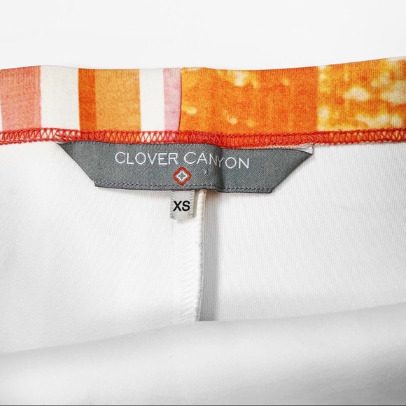 Clover canyon eclipse neoprene striped print skirt - Picture 4 of 5